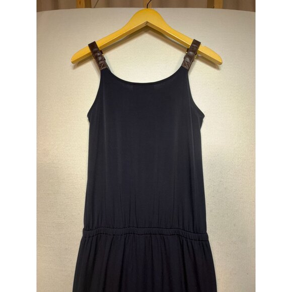 Michael Kors Women's Cocktail Maxi Dress Sleeveless Stretch Size XS Black Solid - Picture 10 of 12